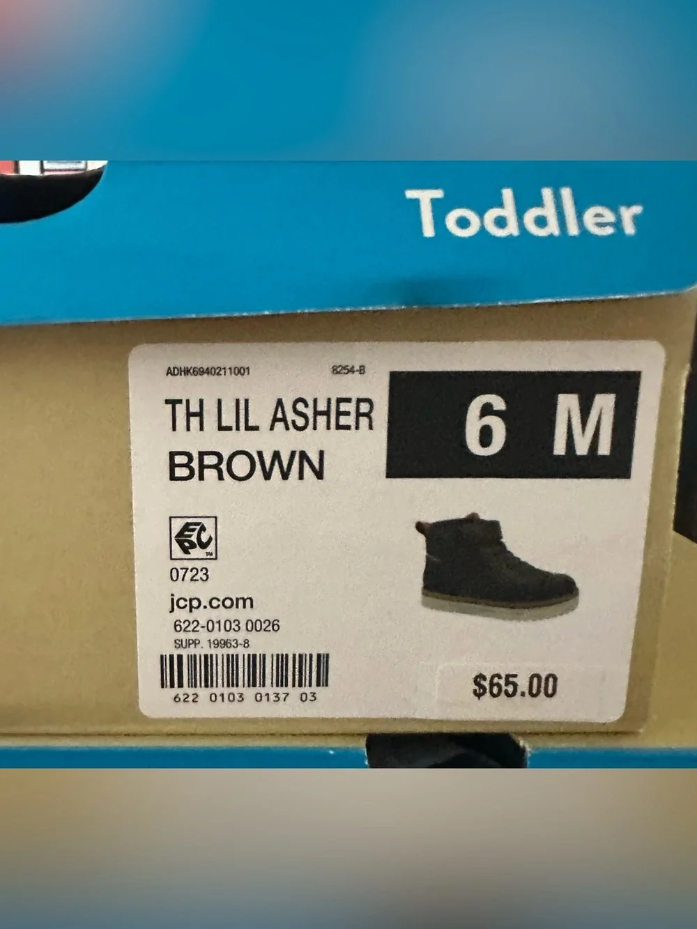 Thereabouts Toddler Boys Brown Lil Asher Flat Heel Boots NWT Size Toddler 6